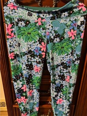 Lilly Pulitzer Luxletic Teal Active  leggings